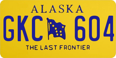 AK license plate GKC604