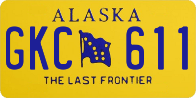 AK license plate GKC611
