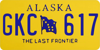 AK license plate GKC617