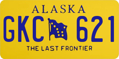 AK license plate GKC621