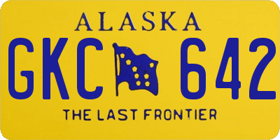 AK license plate GKC642