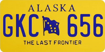 AK license plate GKC656