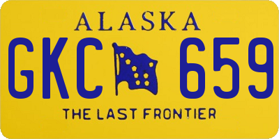 AK license plate GKC659