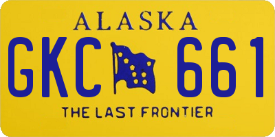 AK license plate GKC661