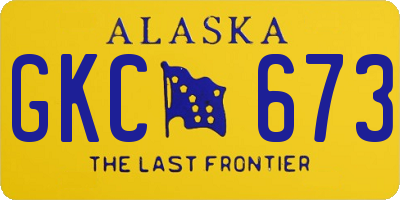 AK license plate GKC673