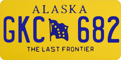 AK license plate GKC682