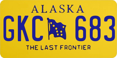 AK license plate GKC683