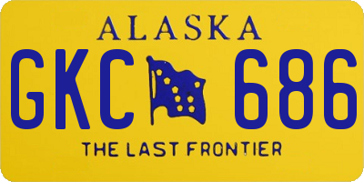 AK license plate GKC686