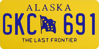 AK license plate GKC691