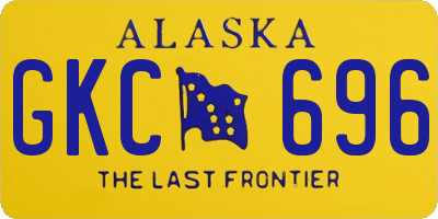 AK license plate GKC696