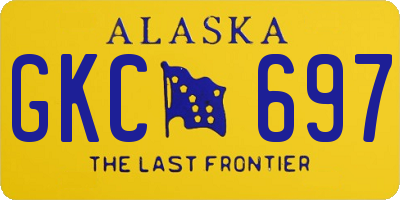 AK license plate GKC697