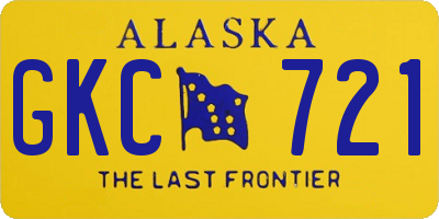 AK license plate GKC721