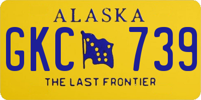 AK license plate GKC739