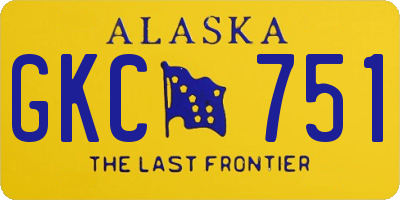 AK license plate GKC751