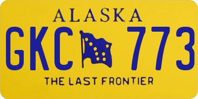 AK license plate GKC773