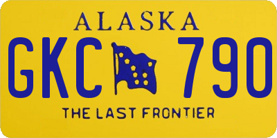 AK license plate GKC790