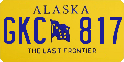 AK license plate GKC817