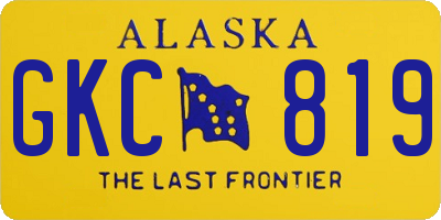 AK license plate GKC819