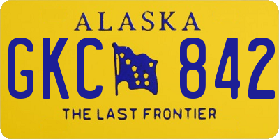 AK license plate GKC842