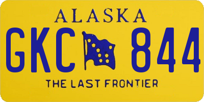 AK license plate GKC844