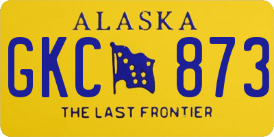 AK license plate GKC873