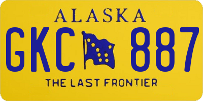 AK license plate GKC887