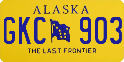 AK license plate GKC903