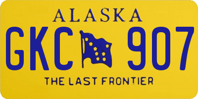 AK license plate GKC907