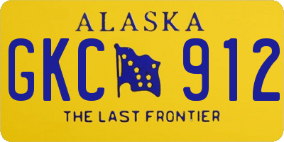 AK license plate GKC912