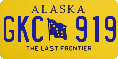 AK license plate GKC919
