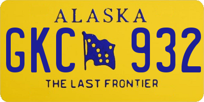 AK license plate GKC932