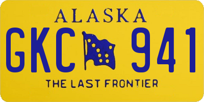 AK license plate GKC941