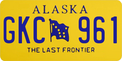 AK license plate GKC961