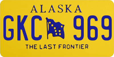 AK license plate GKC969