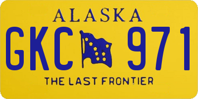 AK license plate GKC971