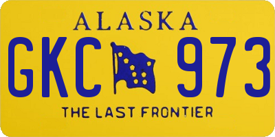 AK license plate GKC973