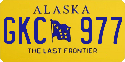 AK license plate GKC977