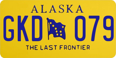 AK license plate GKD079