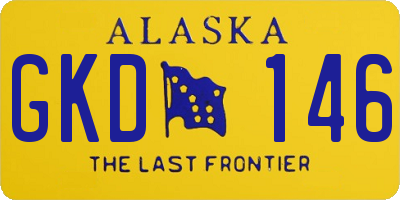 AK license plate GKD146