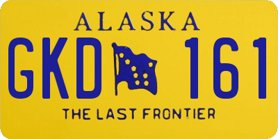 AK license plate GKD161