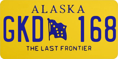 AK license plate GKD168
