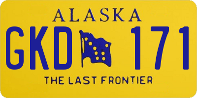 AK license plate GKD171