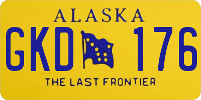 AK license plate GKD176