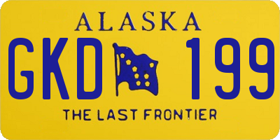 AK license plate GKD199