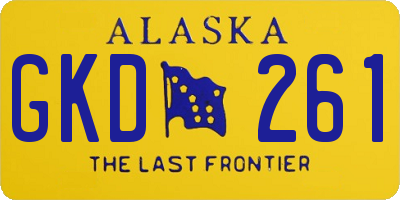 AK license plate GKD261