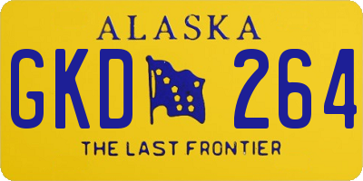 AK license plate GKD264