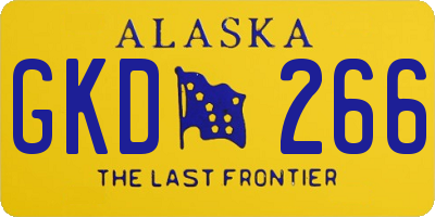 AK license plate GKD266