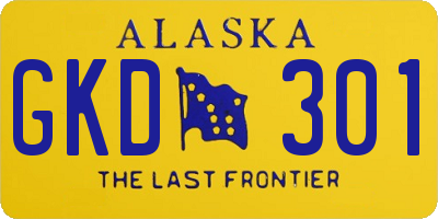 AK license plate GKD301