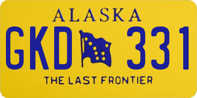 AK license plate GKD331