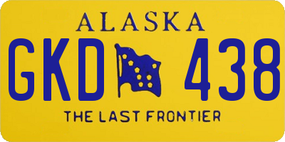 AK license plate GKD438